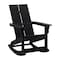 Flash Furniture 4 Modern Black Adirondack Rockers & Side Table JJ-C14709-4-T14001-BK-GG - alternate 7